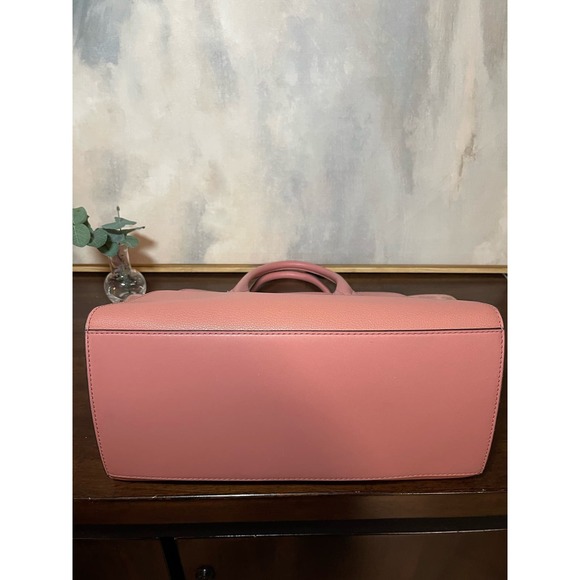 Michael Kors AVRIL Suede & Leather Satchel - Picture 3 of 13